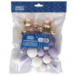 Simply Making Decorative Balls Purple Ombre