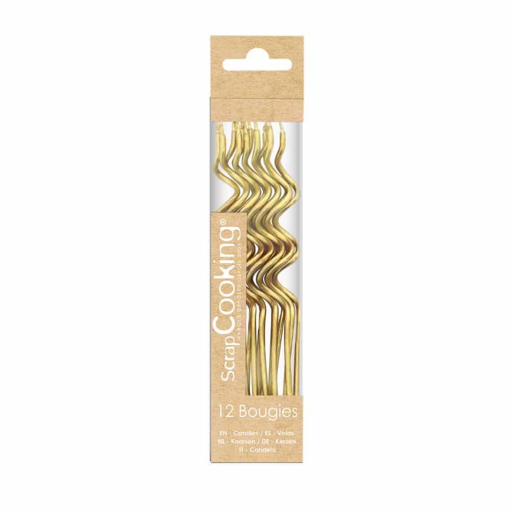 ScrapCooking Twisted Candles Gold