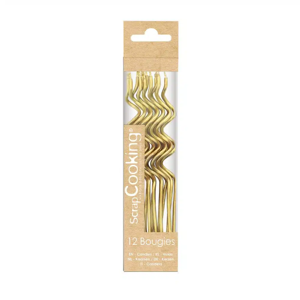 ScrapCooking Twisted Candles Gold